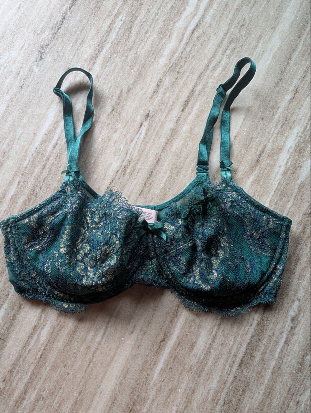 Victoria's Secret Lace Overlay Unlined Bra - 36D